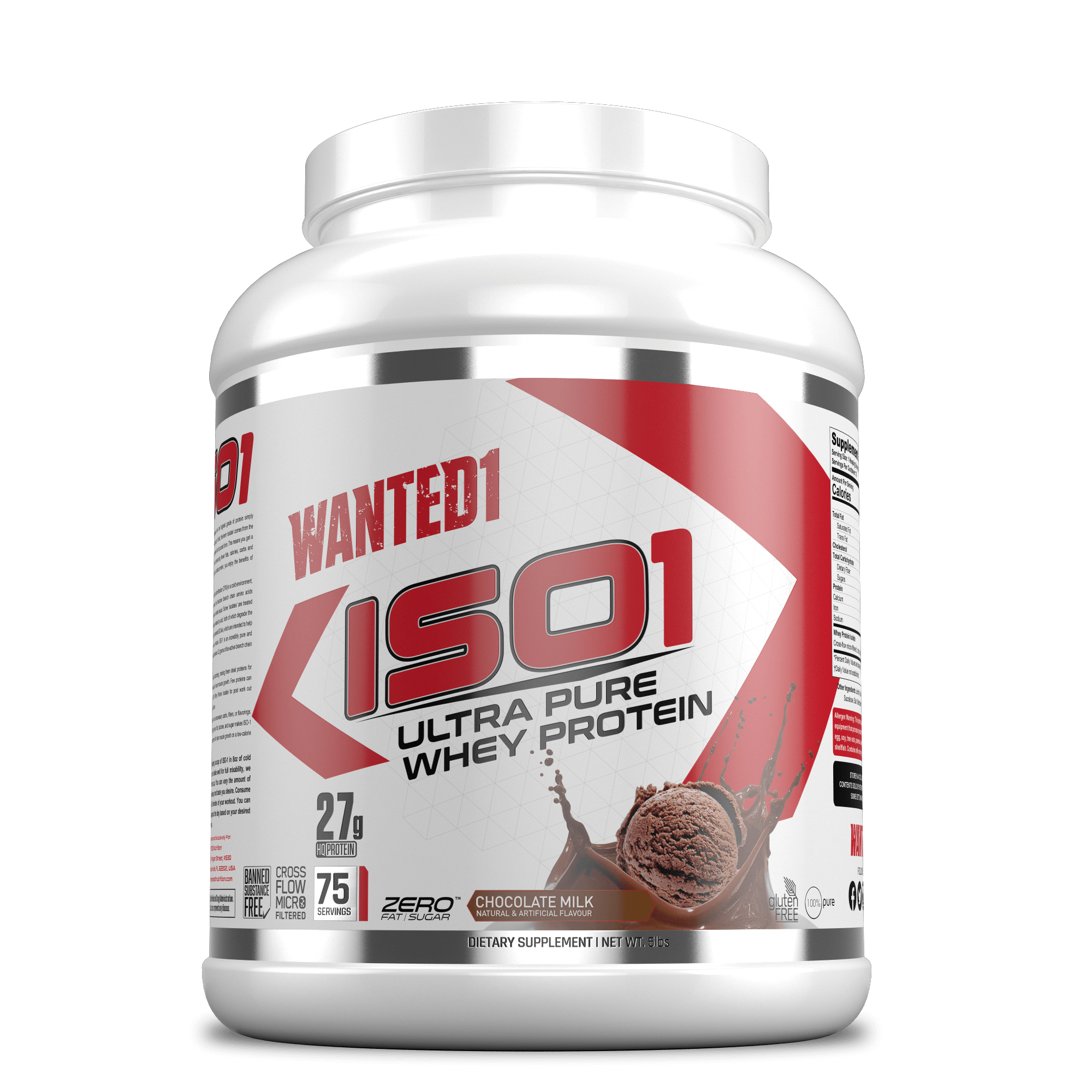 Wanted1 chocolat whey isolate product