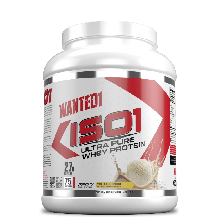 Wanted1 vanilla whey isolate product